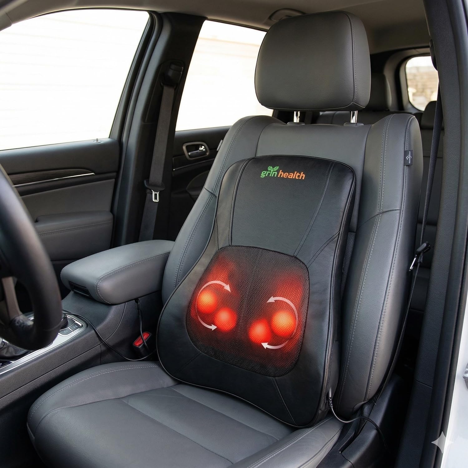 Grin Health Smart Back Massager with Lumbar, Neck & Shoulders, Massage (GHM237)