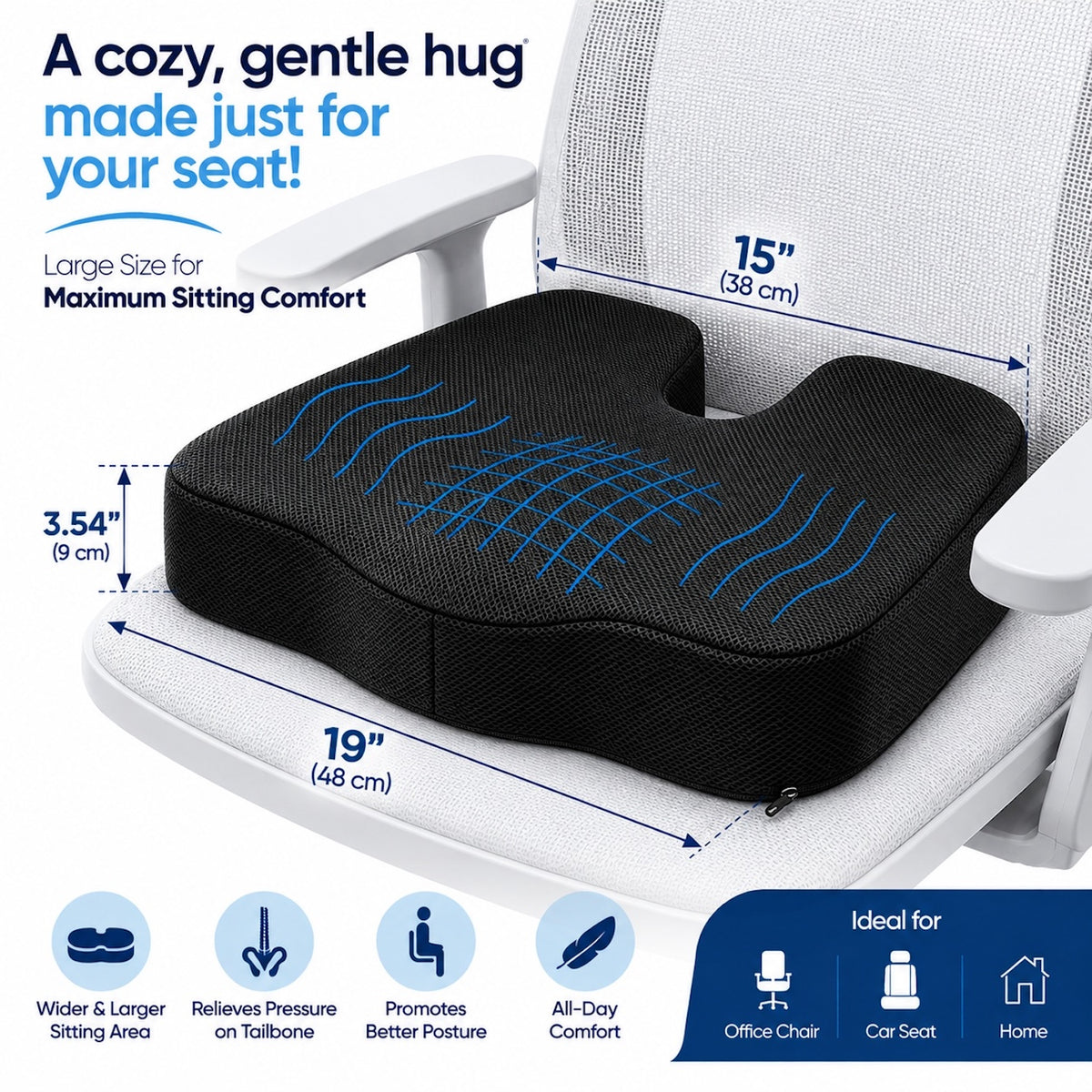 Coccyx Seat Cushion Tailbone Pillow