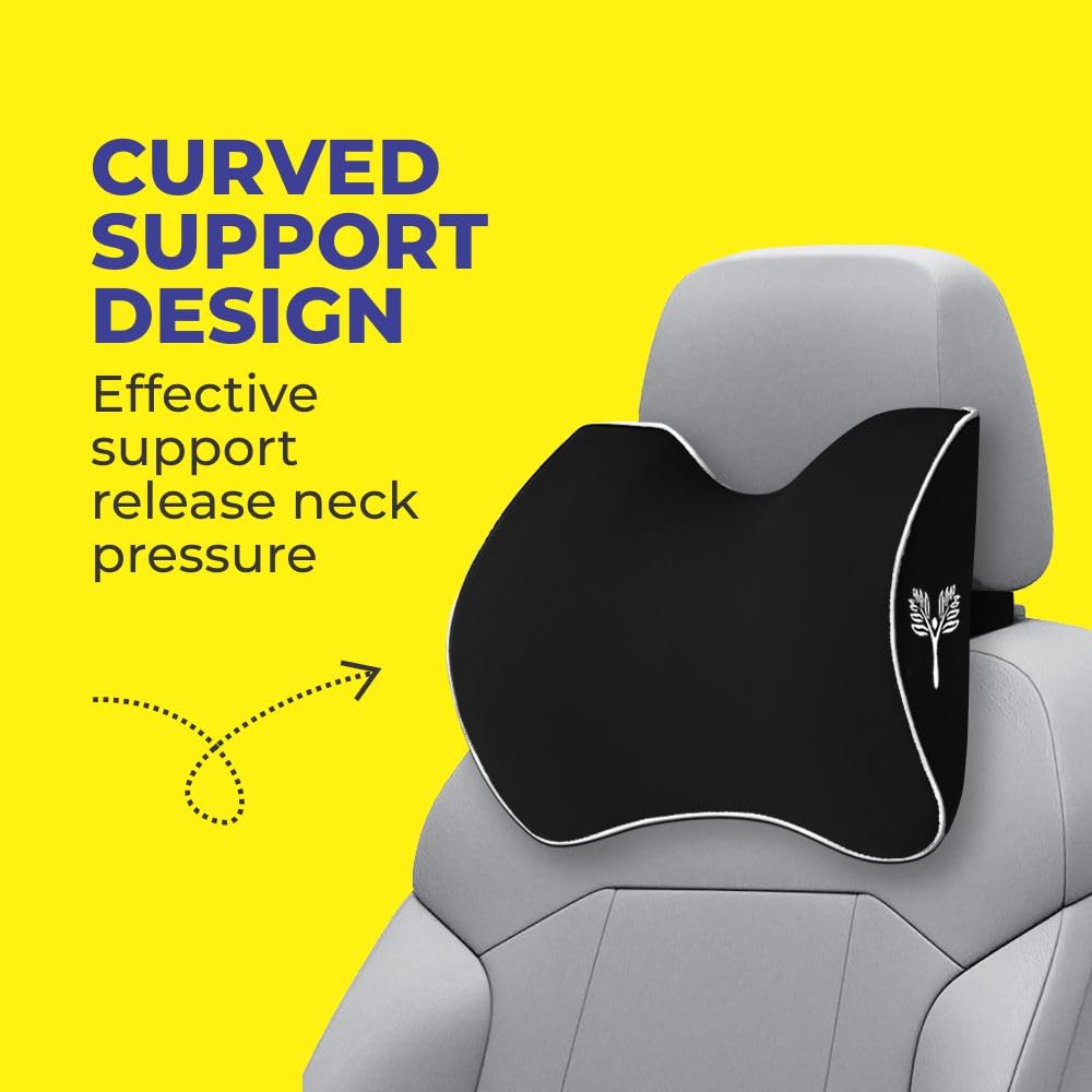 Car Neck Rest Pillow Curve (Medium) Contour Design Medium Balanced Neck Support