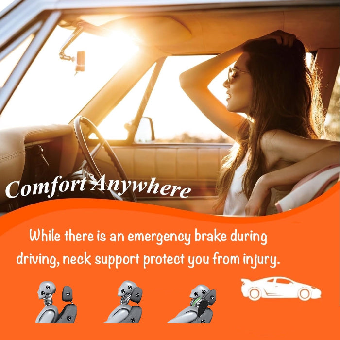 Orthopedic Car Neck Rest Pillow Curve (Medium) Contour Design Medium Balanced Neck Support