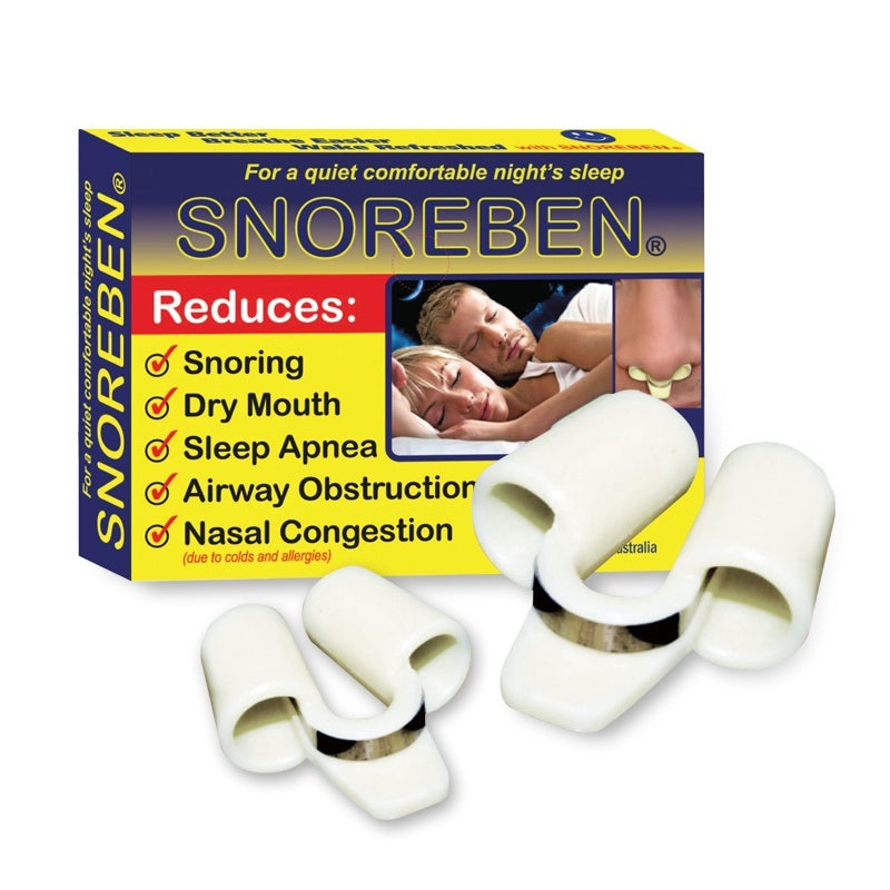 SNOREBEN Anti Snoring Nose Vents Sleep Aid Device, Qty -2 Pcs