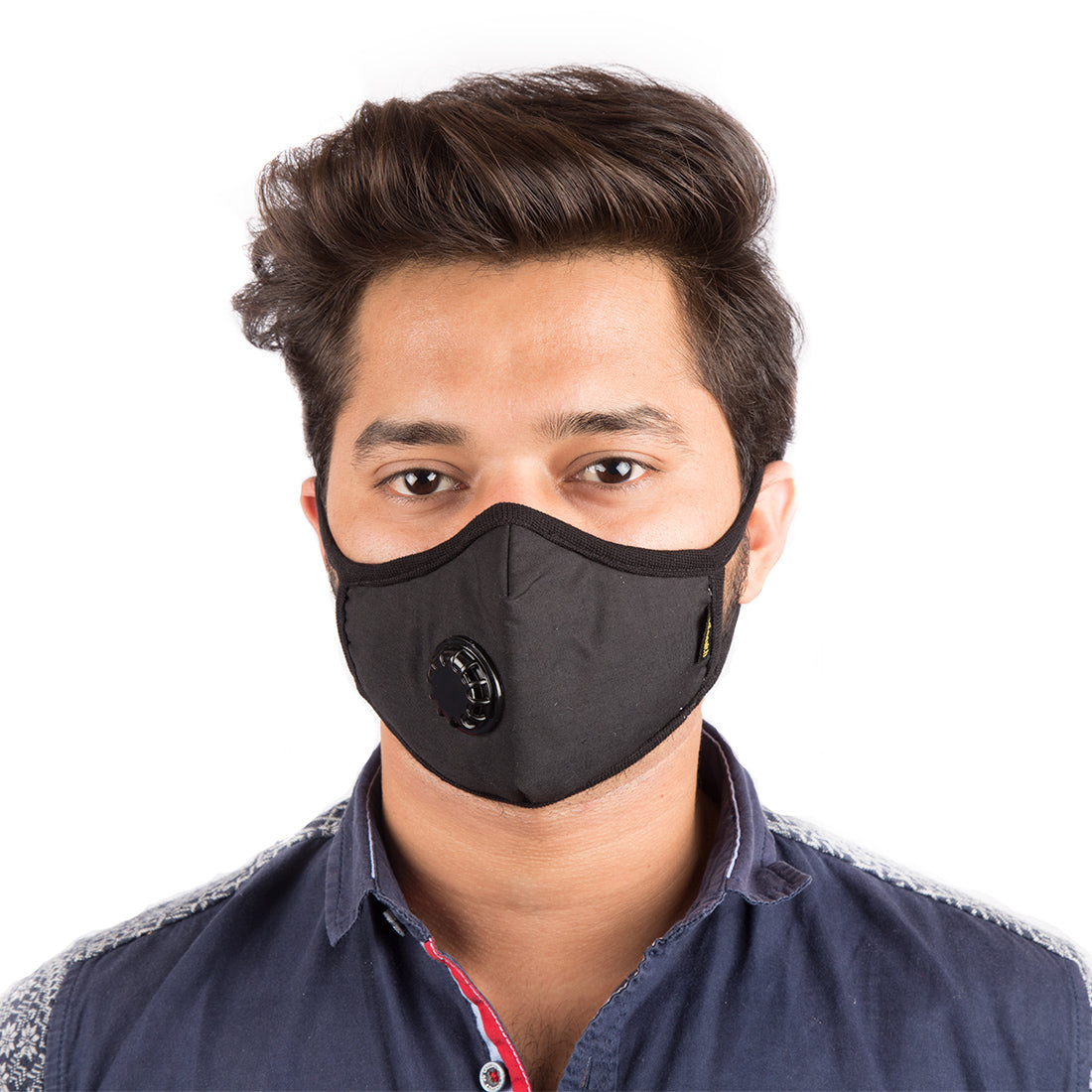 N99 Anti Pollution Mask with Valve, Black, Free Size