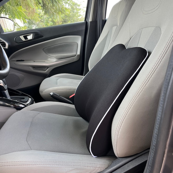 SitRight Pro Standard Size Backrest Lumbar Support (Fits All, Black)