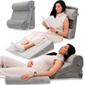 4pcs in One (2 Bed Wedges Set ) Orthopedic Bed Wedge Pillow Set With Neck Support LX