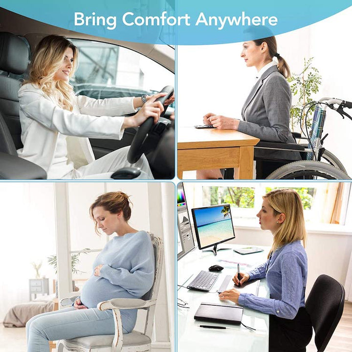 Portable coccyx cushion: Perfect for home, office, and travel