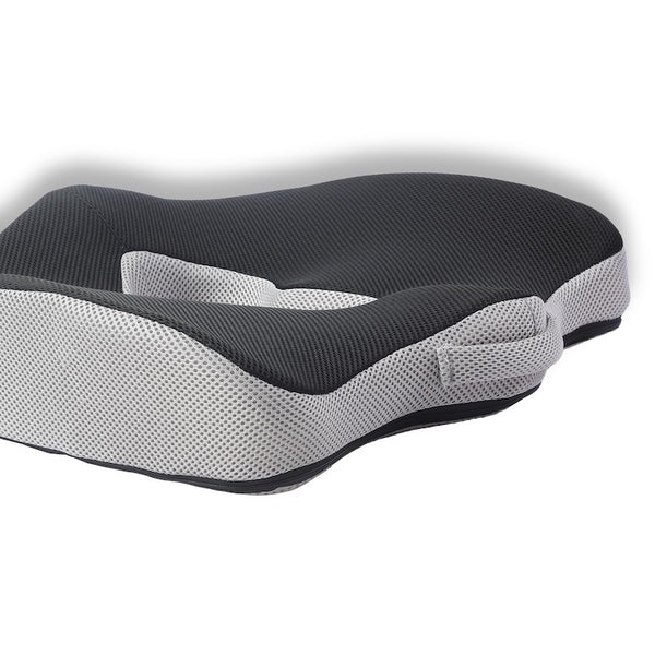 Grin Health Coccyx Plus Seat Cushion Advanced U Cut Donut Pillow for Tailbone