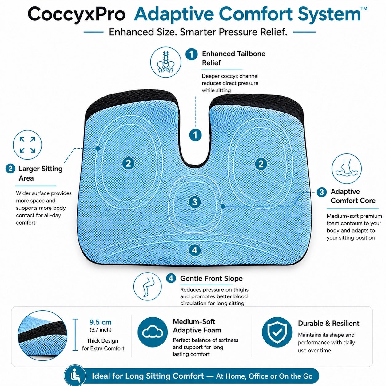 CoccyxPro Balanced Everyday Support