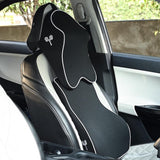Car Comfort Combo (Large Plus), Backrest Full Lumbar Support with Extra Deep Neck Support Headrest Cushion-Combo Kit