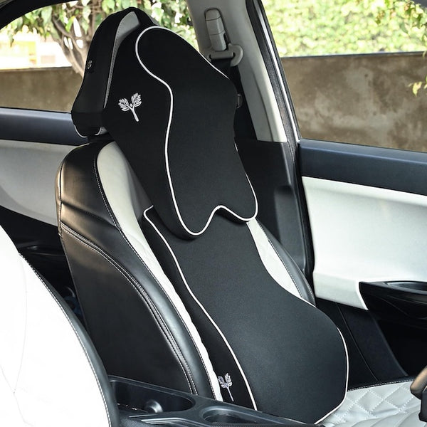 Car Comfort Combo (Large Plus), Backrest Full Lumbar Support & Car Neck Pillow
