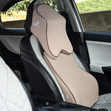 Car Comfort Combo (Large Plus), Backrest Full Lumbar Support with Extra Deep Neck Support Headrest Cushion-Combo Kit