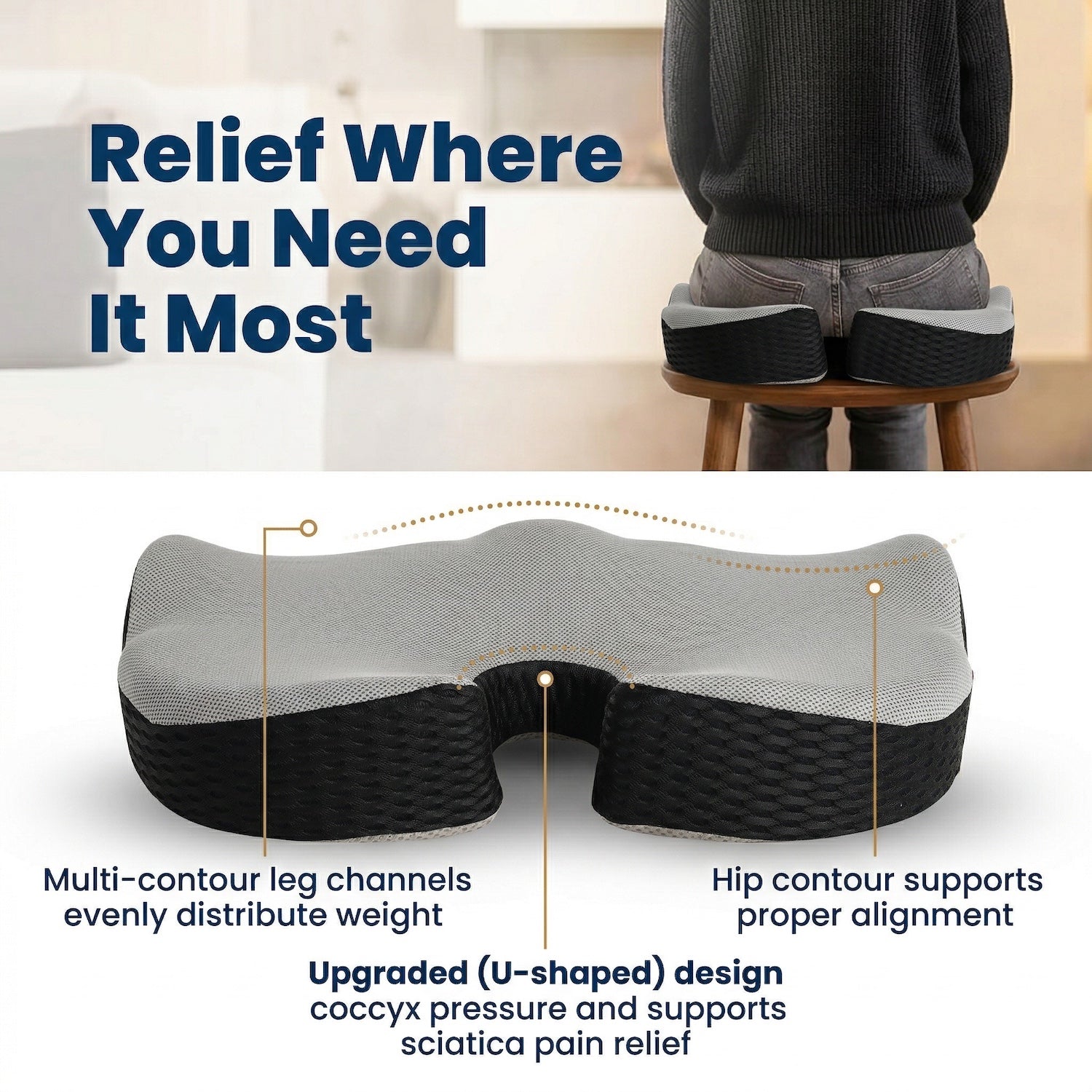 Coccyx SitPlus | Dense and Firm Support