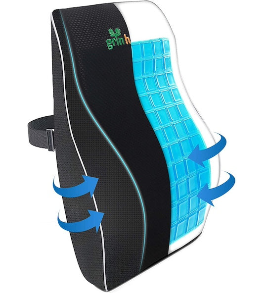 SitRight Backrest Lumbar Back Gel Cushion