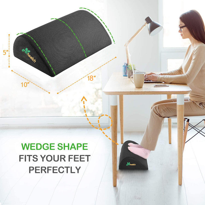 Orthopedic Foot Rest Under Desk 17x10x5 inch