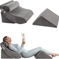 4PCS Adjustable Bed Wedge Pillow Set (Grey)