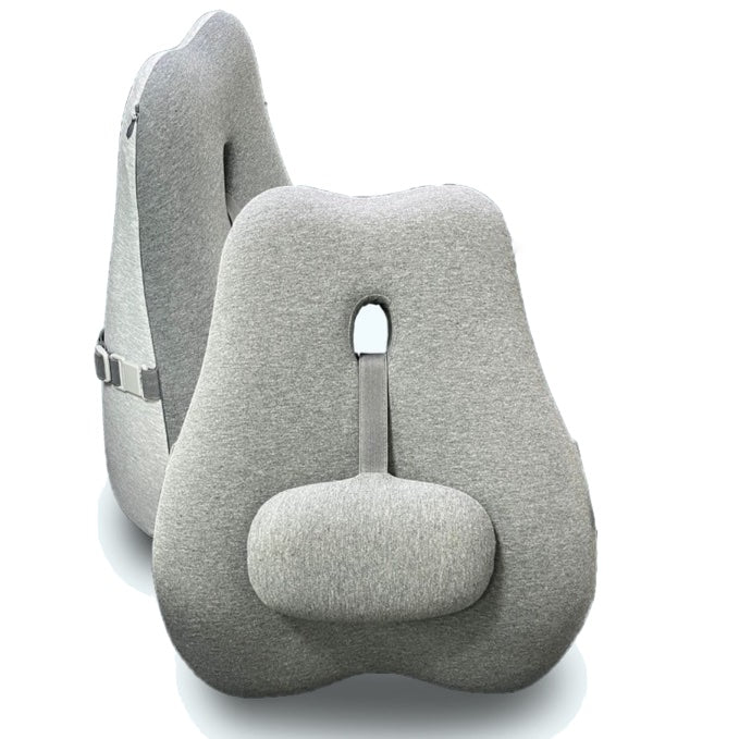 Grin Health Adjustable 2 in 1 Lumbar Support Cushion for Chair & Car Seat