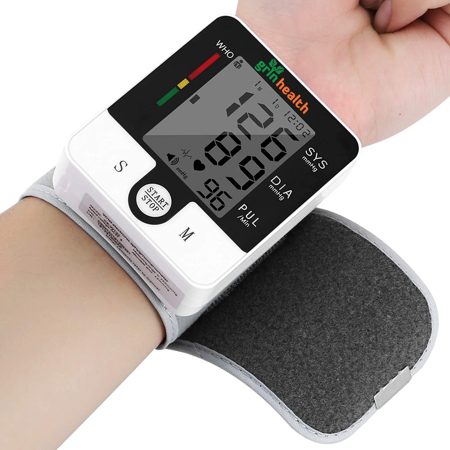 Automatic Wrist Blood Pressure Monitor, BP Machine with Talking Features