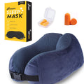 Travel Pillow Kit, Silk Eye Masks, Earplugs, and Carry Bag