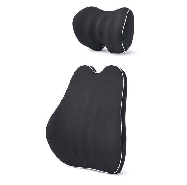 SitRight Pro XL Backrest Lumbar Support Cushion & Headrest Neck Pillow, (C3)