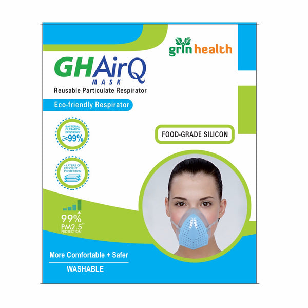 AIR Q Anti Pollution Mask N99 Respirator Eco-Friendly-Reusable Washable Durable