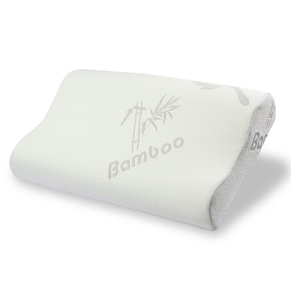 Contour Cervical Pillow, White/Grey